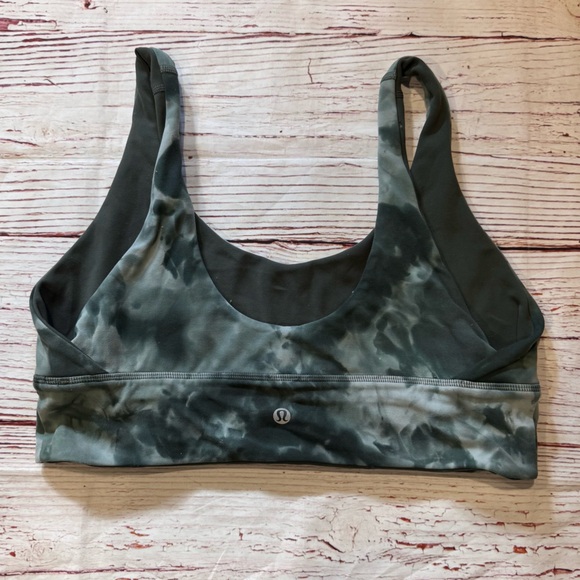 Lululemon Align Reversible Bra A/B Cup Diamond Dye Starlight Smoked Spruce Sz 12 - Picture 6 of 8